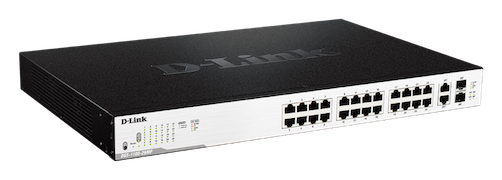 Коммутатор EasySmart с 24 портами 10/100/1000Base-T и 2 портами 1000Base-X SFP