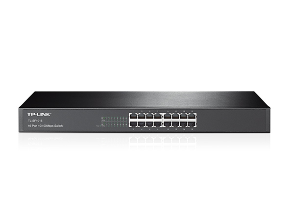 16-портовый коммутатор 10/100 Мбит/с
ПОРТЫ: 16 портов RJ45 10/100 Мбит/с
ХАРАКТЕРИСТИКИ: стальной корпус высотой 1U, монтируется в 19-дюймовую стойку
ОСОБЕННОСТИ: Plug and Play