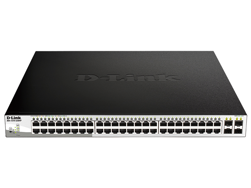 Коммутатор WebSmart с 48 портами 10/100/1000Base-T и 4 портами 1000Base-X SFP   PoE