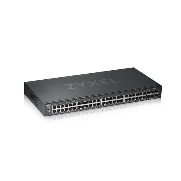 Smart L2 коммутатор Zyxel NebulaFlex GS1920-48v2, rack 19", 44xGE, 4xCombo (SFP/RJ-45), 2xSFP