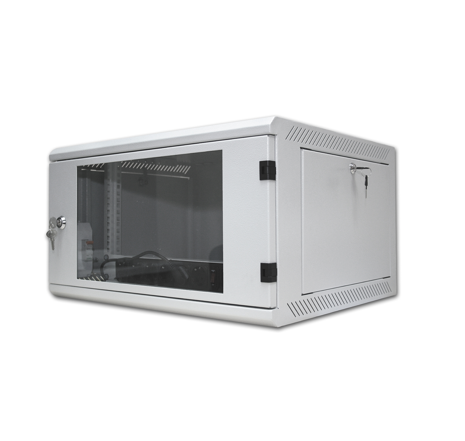 Настенный шкаф IZett-S 9U 600x600, обзорная дверь