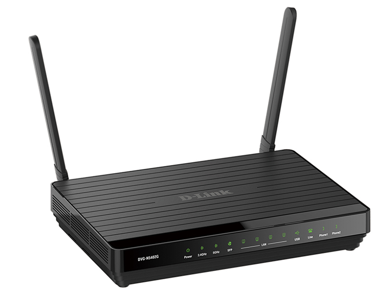 Маршрутизатор с 5GE, 11N 2X2, 2FXS, 1USB