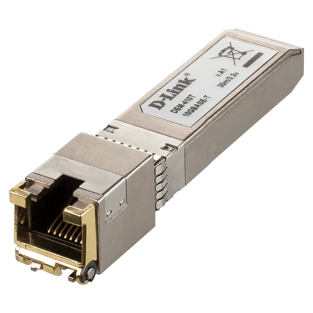 Трансивер SFP+ с 1 портом 10GBase-T (до 30/100 м)