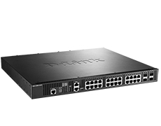 Коммутатор управляемый с 20 портами 10GBase-T и 4 комбо-портами 10GBase-T/SFP+