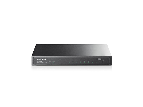 JetStream™ 8‑портовый гигабитный Smart коммутатор
ПОРТЫ: 8 гигабитных портов RJ45, включая 1 порт PoE In
ХАРАКТЕРИСТИКИ: стальной настольный корпус
ОСОБЕННОСТИ: интеграция с контроллером Omada SDN, статическая маршрутизация, 802.1Q VLAN, STP/RSTP/MSTP, IG