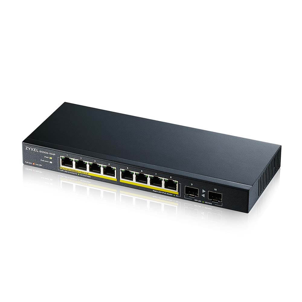 Коммутатор Zyxel GS1100-24E, 24xGE, rack 19", бесшумный
