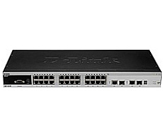 Коммутатор L2+ управляемый 24х10/100Mbps + 2х1000BASE-T +