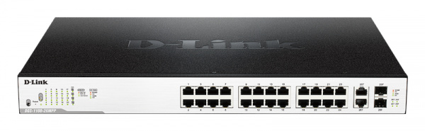 Коммутатор EasySmart с 24 портами 10/100/1000Base-T и 2 портами 1000Base-X SFP