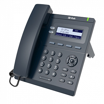 IP-телефон начального уровня, до 2 SIP-аккаунтов, монохромный ЖКД 3.1" 132*48 пикс. с подсветкой, HD-звук, 4 прогр. клав., BLF/BLA, БЕЗ PoE, БП в комплекте