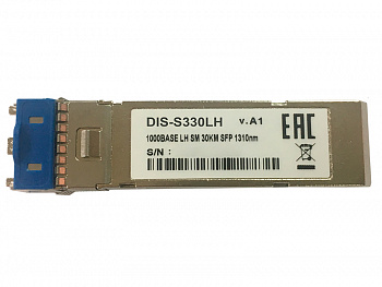 Промышленный SFP-трансивер с 1 портом 1000Base-LH для одномодового оптического кабеля (до 30 км)